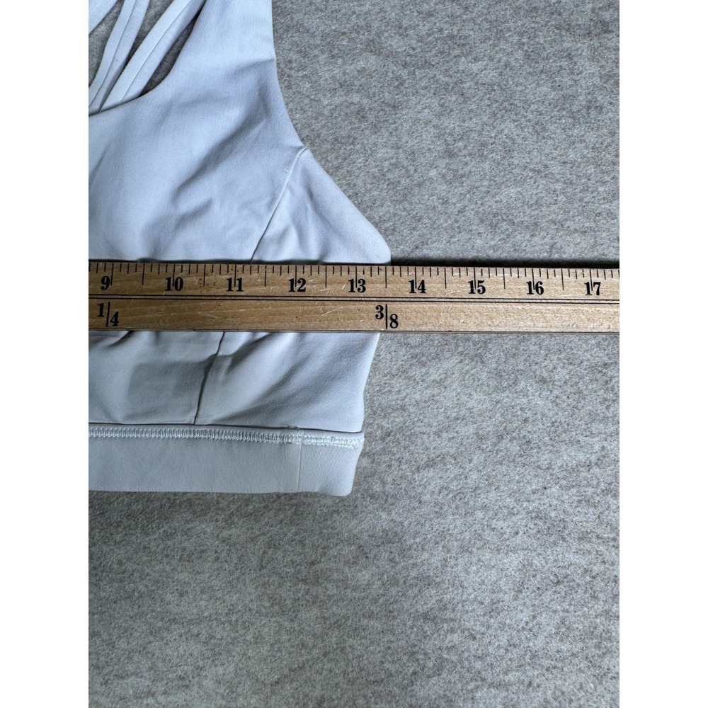 Lululemon Free To Be Serene Sports Bra Womens 6 White Criss Cross Strap Back - Picture 7 of 9